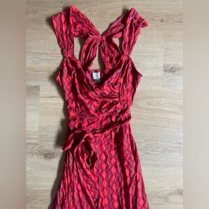 NWT Plenty by Tracy Reese Vibrant Red and Pink Dress